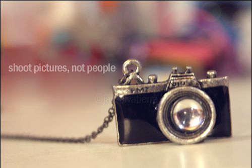 camera, necklace and quote