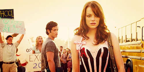 easy a,  emma stone and  girl