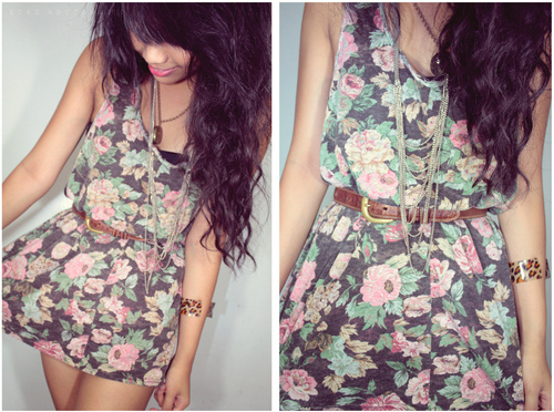 fashion, floral, girl, nerdfromparis, photography
