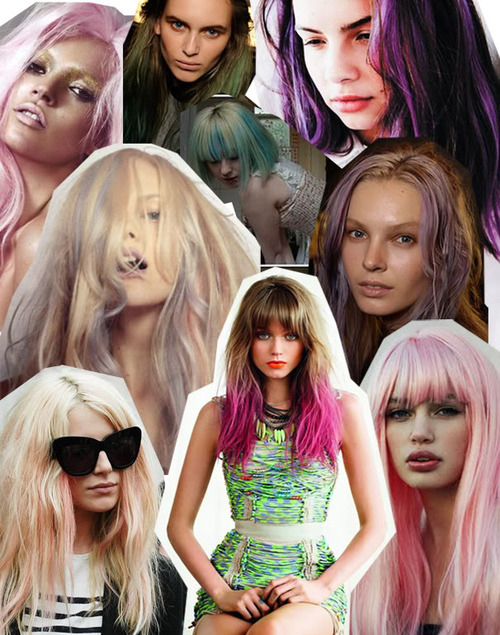 abbey lee, colored hair, dyed hair, girls , hair