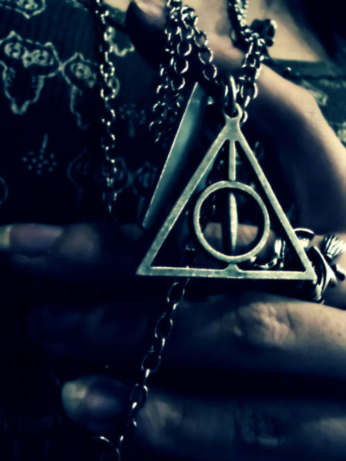 accessories, black and deathly hallows