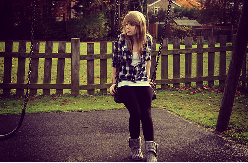 blonde, cute, girl and uggs - image 