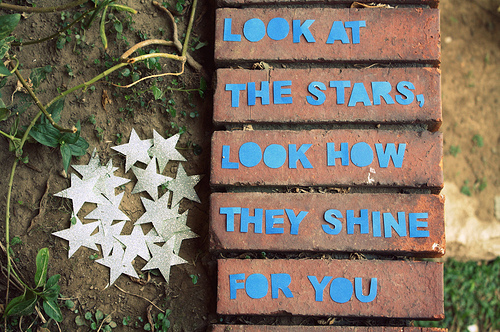 coldplay, for you, quote, shine, stars