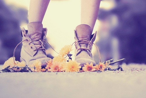 flowers, laces and shoes