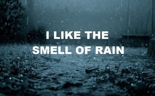 me too,  rain and  smell