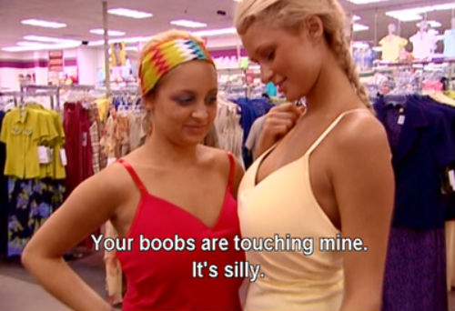 boobs,  funny and  nicole richie