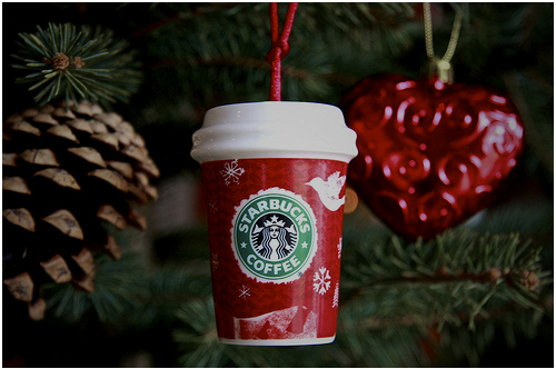 christmas, christmas tree and coffee