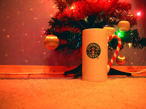 christmas, christmas tree and coffee