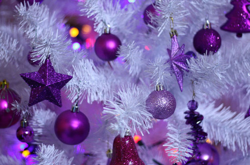 balls, christmas and purple