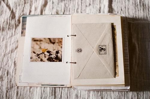 book, envelope and journal