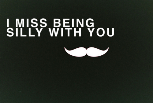 cute, moustache and quote