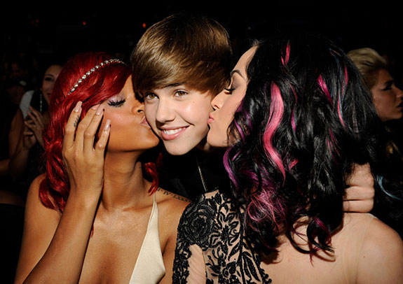gay,  i kissed girl :d and  justin bieber