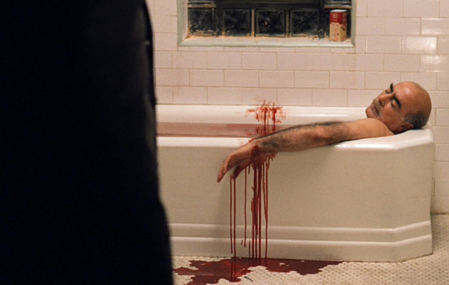 bathtube,  blood and  dead