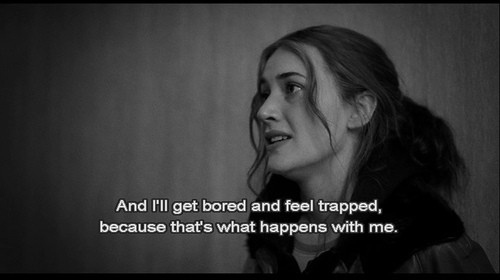 black and white,  bored and  eternal sunshine of the spotless mind