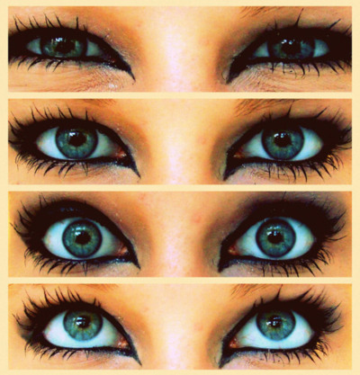 blue, eyeliner, eyes, girl, lashes