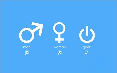 blue,  geek and  gender