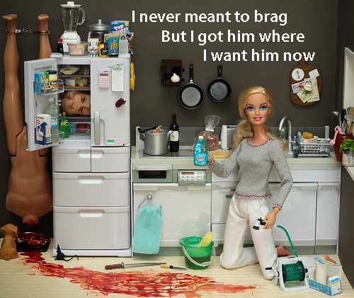 barbie, dead, devil, funny, gross