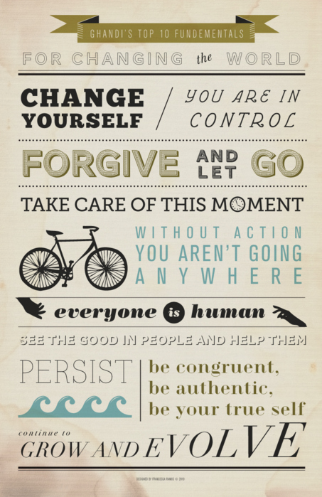 be yourself, change and forgive