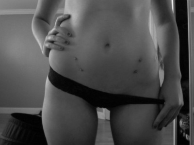 black and white,  girl and  hip bones
