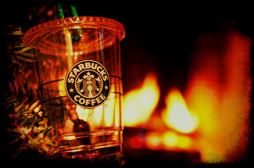 coffee, fire and light
