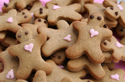 food, gingerbread and heart