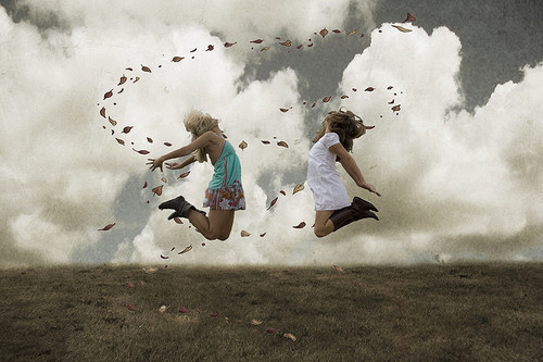 girl, jump and love