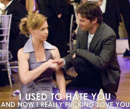27 dresses, cute and i really fucking love you