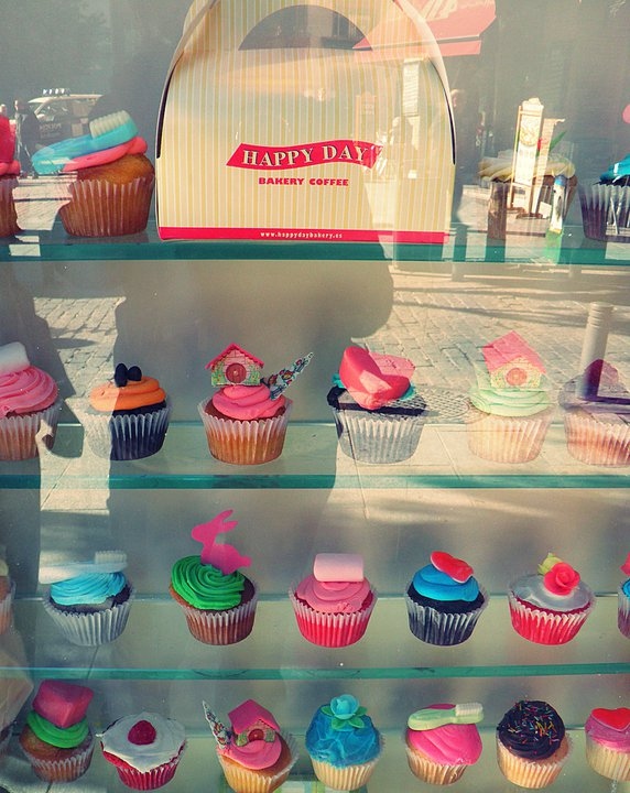 bakery, colours and cupcakes
