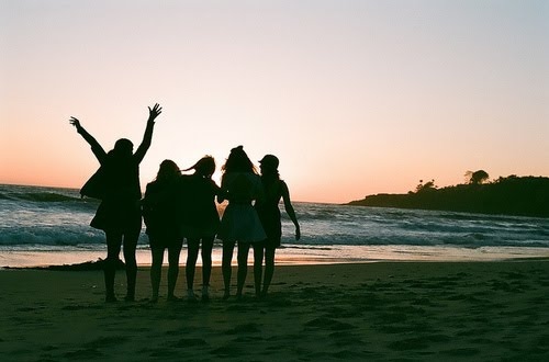 beach, friends and friends.