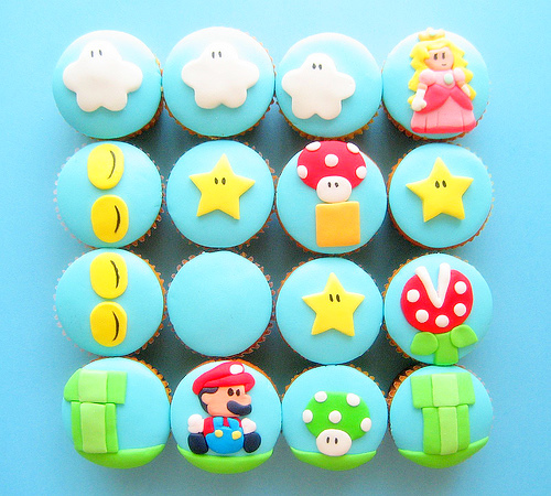 blue, cool, cupcakes, dessert, food