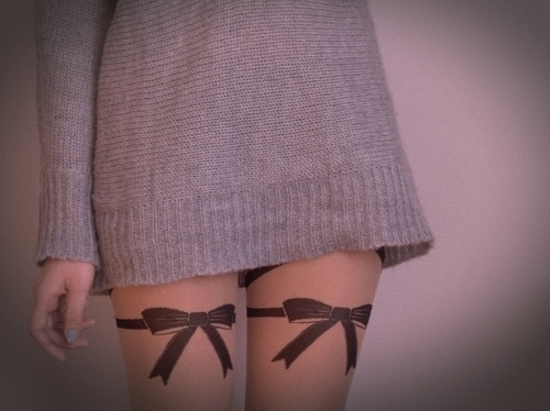 bows, girl and legs