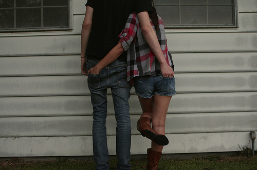 couple, cute and denim