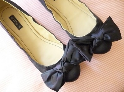 ballet flats,  bows and  cute