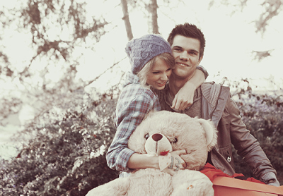 bear, couple, cute, love, taylor lautner