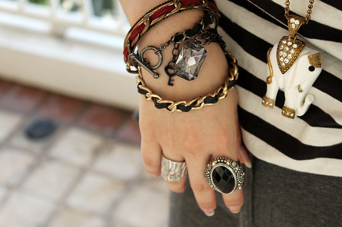 bracelets, elephant and fashion