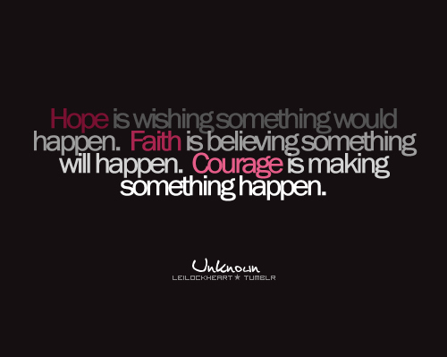 hope courage