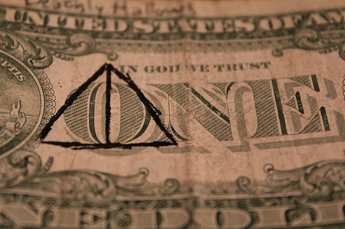 deathly hallows, dollar and harry potter