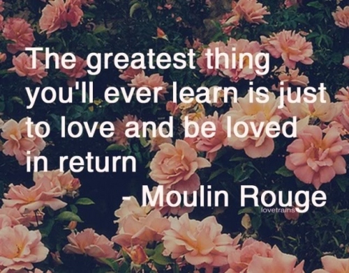 flowers, love and moulin rouge