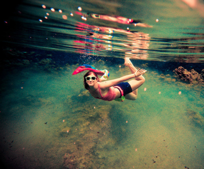 girl, photography and swimming