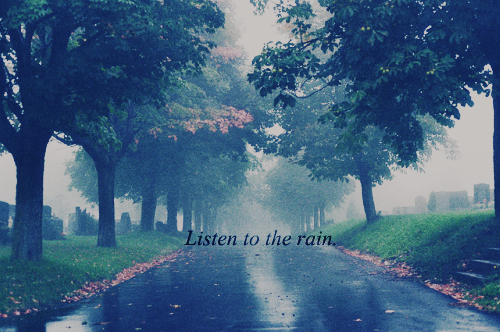 listen, path and rain