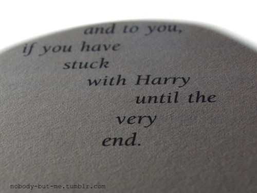 book, deathly hallows and dedication