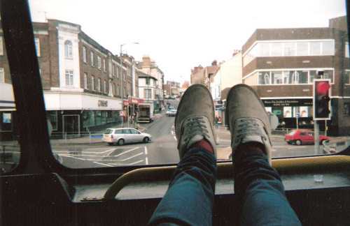 bus, shoes and skinny