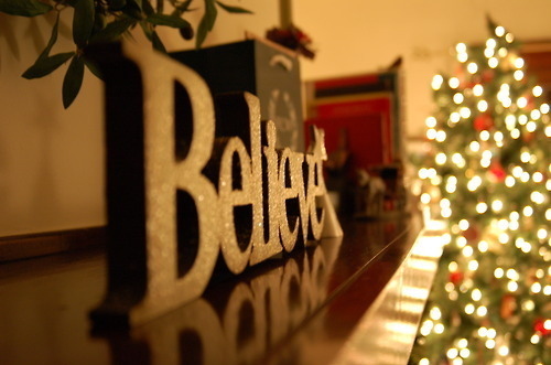 believe, lights and tree