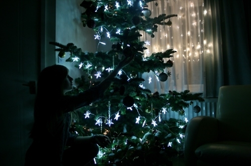 christmas, christmas tree and glow