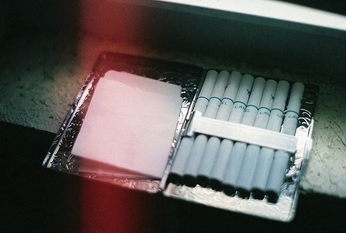 cigarette case, cigarettes and photography