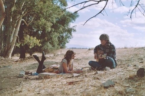 couple, cute and guitar
