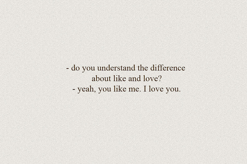 difference, like and love