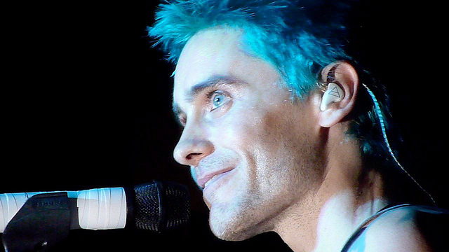 30 seconds to mars, blue hair and eye