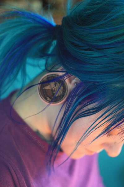 alternative, blue hair and girl