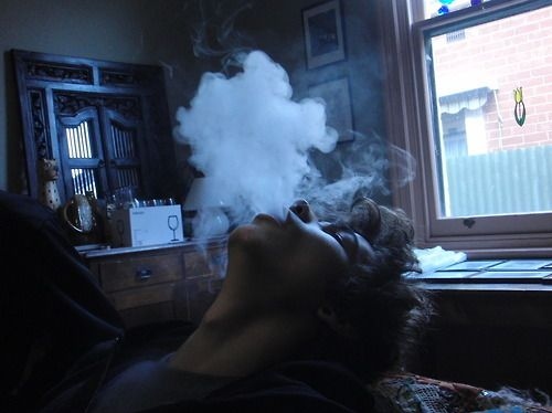 boy, cigarette and smoke